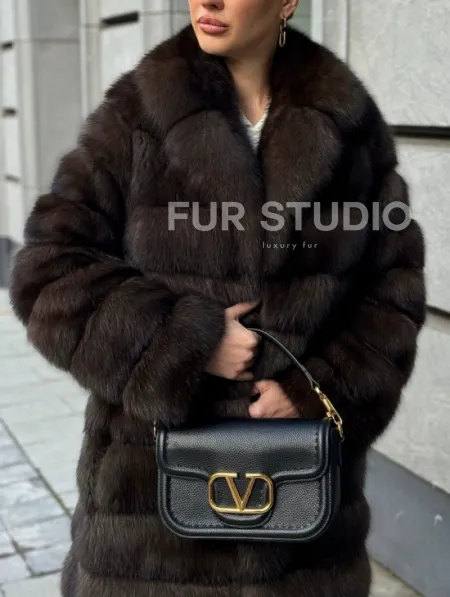 Шуба из соболиного меха - фото 4