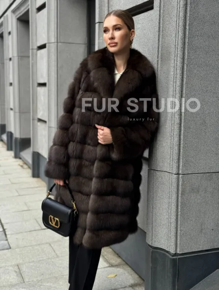 Шуба из соболиного меха - фото 8