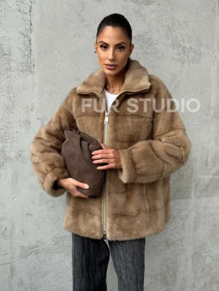 Норковая куртка - фото 9