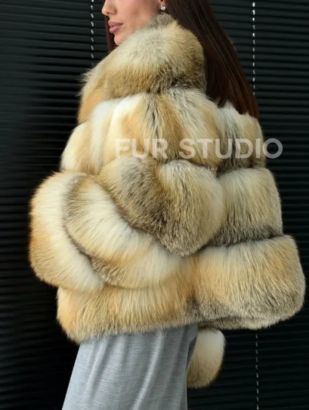 Полушубок из лисы - фото 7