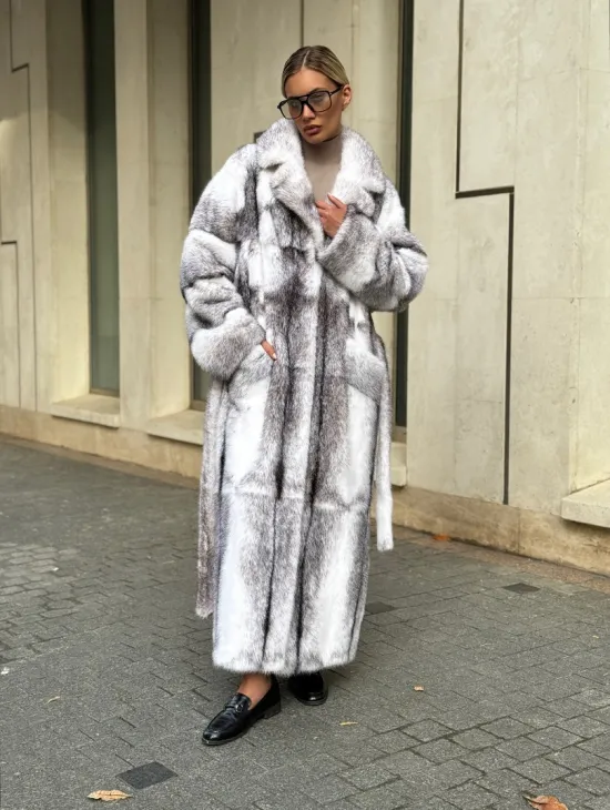 Норковая шуба - крестовка - фото 5