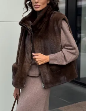 Жилет из норки - фото 1