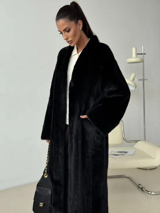 Длинная норковая шуба BLACKGLAMA - фото 2