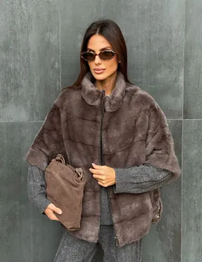 Куртка - кофта норковая на молнии - фото 6