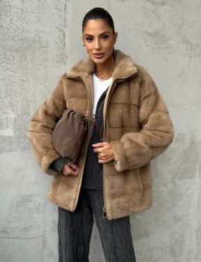 Норковая куртка - фото 8