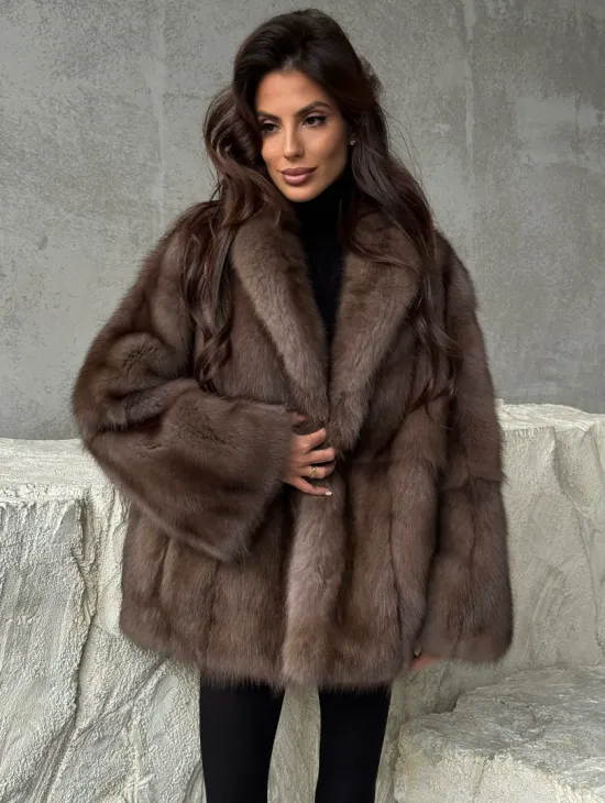 Шуба из меха куницы PREMIUM - фото 5