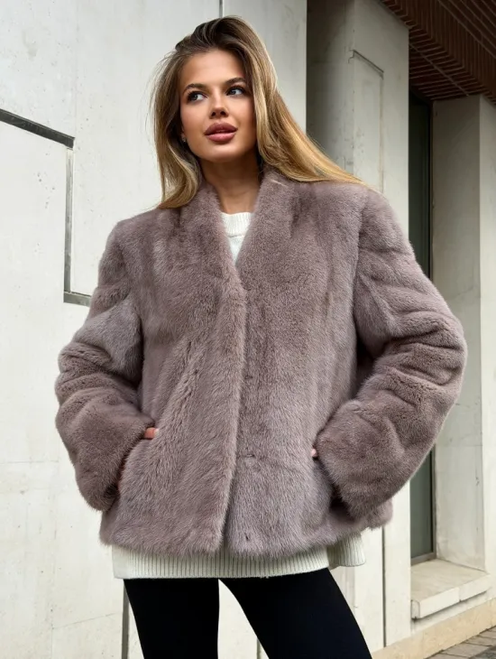 Кроп-топ шуба норковая - фото 6