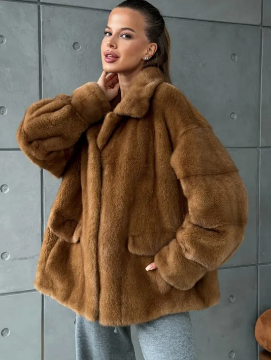 Женская норковая куртка - фото 6