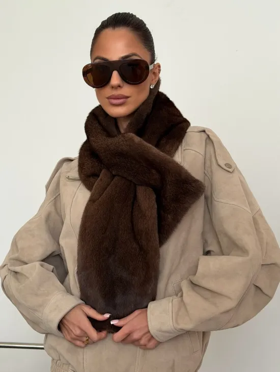 Шарф из меха норки - фото 0