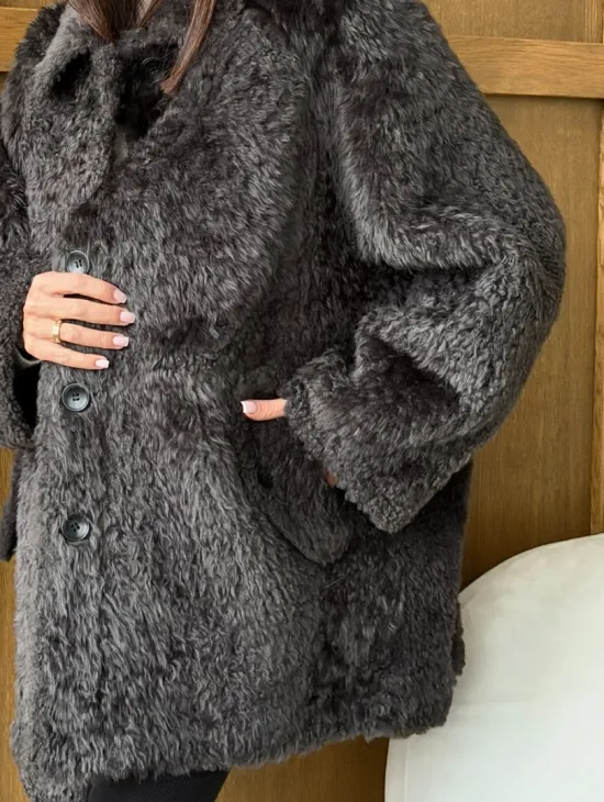 Шуба из овчины - натуральная - фото 1